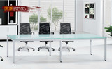 上海办公家具厂定做钢化玻璃会议桌办公室会客桌洽谈桌办公桌子