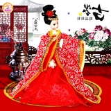 芭比中国神话古装娃娃套装12关节体儿童女孩公主玩具古代复古衣服