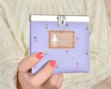 2015新款可爱小女孩女士短款钱包油画卡通女士零钱包夹子包卡包