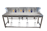 304不锈钢脚踏式洗手池 洗手消毒槽水槽 食品厂QS GMP认证专用