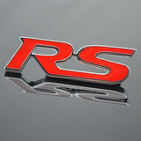 立体3D纯金属中网RS标汽车车贴中网标汽车标志螺丝固定中网标志