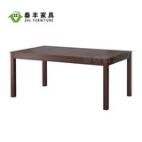厂家直销定制新款美式家具餐厅长桌简约实木复古餐桌经典长桌子