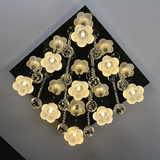 LED吸顶灯 长方形客厅灯个性创意温馨卧室灯现代简约餐厅水晶灯具