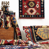 朴居 手工编织地毯纯羊毛民族门垫客厅卧室茶几防滑欧式夏季加厚