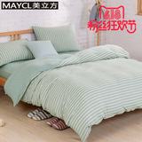 美立方天竺棉被套单件纯棉全棉1.5m 1.8m床单人简约日式床上用品