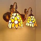 现代欧式创意玻璃床头壁灯单头双头多头简约壁灯灯饰太阳花壁灯