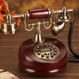 2016新款别墅限时特价 欧式电话机 美式仿古电话机座式复古实木