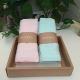 AUPRES/欧珀莱专柜赠品 柔软爽肤巾 100%棉 2条