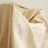 外贸原单沙发毯子 出口毯 亚麻盖毯 沙发巾 纯棉线毯子 素色 格子