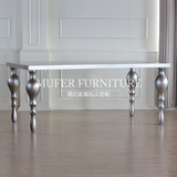 慕妃高端定制家具美式新古典实木餐椅实木欧式餐桌饭台饭桌GC616