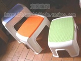 双色防滑凳 双色长方凳 加厚塑料凳 脚踏凳 儿童凳子 成人板凳