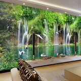 定制3D大型墙纸壁画中式客厅沙发电视背景无缝墙布山水风景壁纸