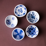 日本进口蓝凛堂不规则陶瓷筷子架  和风丸型家用翘边筷架勺架