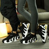 2015春季男鞋女鞋24K黑白小奶牛新款篮球鞋MAX96加绒毛运动潮鞋