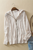 外贸原单女卫衣 2015春夏新款 薄款卫衣式防晒空调衫短外套