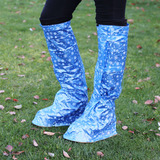 时尚防雨鞋套防水家用女士下雨天防滑高筒靴型鞋套