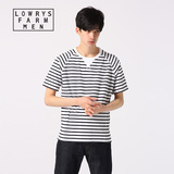LOWRYS FARM MEN男装 日本品牌 短袖T恤衫男 套头上衣青春718163