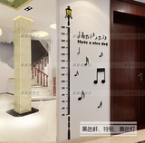 Y32宝宝身高墙贴3d立体亚克力水晶量身高尺儿童房卧室幼儿园卡通