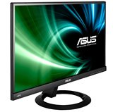 ASUS华硕VX229N 21.5寸LED黑色IPS窄边框宽屏电脑液晶显示器 22