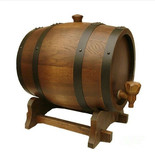 促销木质制橡木桶酒桶5L 酿酒桶红酒桶装饰 葡萄酒白酒啤酒桶自酿