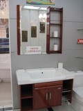 惠达浴室柜吊柜组合洗脸盆卫浴镜子实木仿古欧式浴室柜HDFL155-03