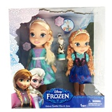 正品迪士尼冰雪奇缘艾莎安娜公主公仔儿童套装女孩娃娃玩具礼品物