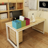 包邮现代创意电脑桌台式笔记本简易桌子办公桌简约双人写字台家用
