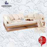 新中式实木沙发床禅意罗汉床现代简约客厅沙发布艺沙发组合罗汉榻