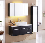 新款欧式简约现代橡木浴室柜洗漱台卫生间梳洗柜挂墙式洗手盆吊柜