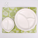 天居 仿瓷餐具塑料碟子小吃碟火锅餐具味碟蘸料酱油调料密胺圆碟
