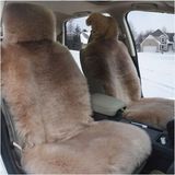 汽车坐垫冬季 新款纯羊毛坐垫 全长毛座垫正副坐垫 全包毛垫用品