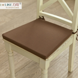 定制！棉质田园椅垫/坐垫/海绵垫/座椅垫/餐椅垫/座垫#17纯咖啡色