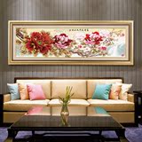 新中式挂画 办公室装饰画 客厅卧室壁画沙发背景墙画床头画牡丹花