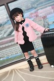 韩国童装2015秋装新款女童呢子外套短款儿童毛呢小香风西装大衣
