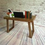 loft美式实木书桌简约电脑桌复古办公桌原木工作会议桌写字台餐桌