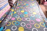 纯棉斜纹印花宝宝床品布料床上用品宽幅面料床单被套背面小花布料