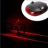 夜骑装备公路山地自行车灯激光尾灯平行线安全警示尾灯太阳能尾灯