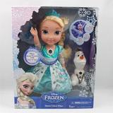 正版迪士尼公主带音乐灯光冰雪奇缘艾莎女王艾尔莎沙龙娃娃玩具