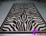 新古典黑白豹纹风格地毯办公室地毯样板房地毯客厅卧室床边地毯