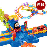 【天天特价】托马斯电动轨道车 音乐灯光轨道小火车男女孩DIY玩具