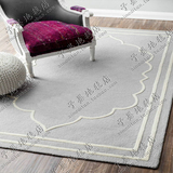 简约现代客厅茶几沙发地毯卧室床边长方形满铺欧式宜家大地毯定制