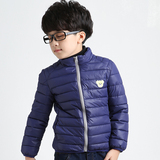 2015新款童装男童短款轻薄羽绒棉服中大童棉衣外套时尚韩版冬季