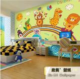 麋鹿 幼儿园大型壁画 儿童房卧室 床头背景墙纸 儿童卡通动漫壁纸