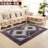 弹力丝欧式加厚加密地毯客厅茶几立体图案卧室长方形可定制地毯