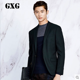 GXG男士西服外套单西秋冬季男装韩版修身休闲黑色正西装