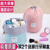 韩国新圆筒式大容量分层防水旅行包洗漱袋化妆包化妆品整理收纳包