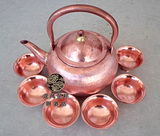 紫铜茶具 铜功夫茶茶杯 纯铜纯手工铜壶 极具使用和收藏价值批发