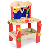 木制鲁班椅螺母拆装组合工具台男孩3-5-6岁儿童益智玩具早教积木