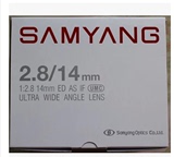 三阳 Samyang 14mm f2.8 超广角镜头 14/2.8佳能尼康