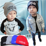韩国2-3-4-8岁小孩男童套头帽女潮宝宝帽子秋冬季婴儿童6-12个月1